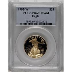 1995-W G$25 Half-Ounce Gold Eagle Deep Cameo PR69 PCGS