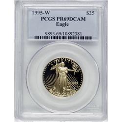 1995-W G$25 Half-Ounce Gold Eagle Deep Cameo PR69 PCGS