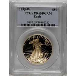 1995-W G$50 One-Ounce Gold Eagle Deep Cameo PR69 PCGS