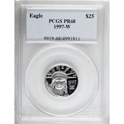 1997-W G$25 Half-Ounce Gold Eagle Deep Cameo PR68 PCGS