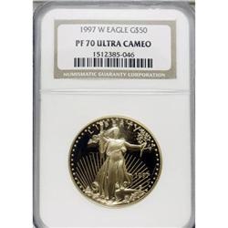 1997-W G$50 One-Ounce Gold Eagle Deep Cameo PR70 NGC