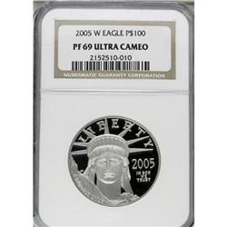 2005-W $100 One-Ounce Deep Cameo PR69 NGC