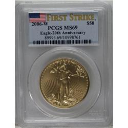 2006-W $50 One-Ounce Gold MS69 PCGS