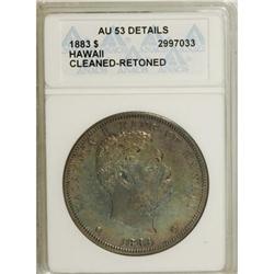 1883 $1 Hawaii Dollar AU53 ANACS