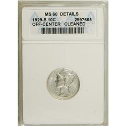 1929-S 10C MS60 ANACS