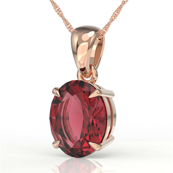 3 ctw Pink Tourmaline Designer Necklace 14k Rose Gold - REF-37R6K