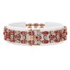 Image 2 : 15.64 ctw Tourmaline & Diamond Row Bracelet 10K Rose Gold - REF-245W5H