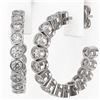 Image 3 : 2.1 ctw Diamond Designer Earrings 18K White Gold - REF-185G8W