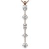 Image 1 : 1.45 ctw Mix cut Diamonds Designer Necklace 18K Rose Gold - REF-163A6N