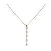Image 2 : 1.45 ctw Mix cut Diamonds Designer Necklace 18K Rose Gold - REF-163A6N