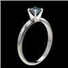 Image 3 : 0.50 ctw Certified Intense Blue Diamond Engagment Ring 10k White Gold - REF-47X9A