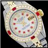 Image 1 : Rolex Ladies Two Tone 14K Gold/SS, Diam/Ruby Dial & Diam/Ruby Bezel, Sapphire Crystal