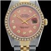 Image 2 : Rolex Men's Two Tone 14K Gold/SS, QuickSet, Diamond Dial & Diamond Bezel