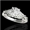 Image 1 : 1.35 ctw Certified Diamond SolitaireRing 10k White Gold - REF-238K6Y