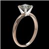 Image 3 : 1 ctw VS/SI Quality Princess Diamond Engagment Ring 10k Rose Gold - REF-243A2N