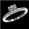 Image 2 : 1.05 ctw Certified Quality Diamond Engagment Ring 10k White Gold - REF-141N3F