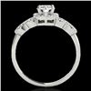 Image 2 : 1.33 ctw Certified Diamond Solitaire Ring 10k White Gold - REF-190R9K