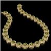 Image 2 : 72.27 ctw Tourmaline & Diamond Victorian Necklace 14K Yellow Gold - REF-2169Y8X