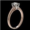 Image 3 : 1 ctw Certified VS/SI Quality Oval Diamond Solitaire Ring 10k Rose Gold - REF-243F2M