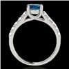 Image 2 : 1.55 ctw SI Certified Fancy Blue Diamond Solitaire Ring 10k White Gold - REF-155K5Y