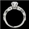 Image 2 : 1.4 ctw Certified Diamond Solitaire Ring 10k White Gold - REF-190N9F