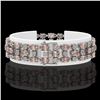 Image 2 : 18.05 ctw Morganite & Diamond Bracelet 10K White Gold - REF-318H2R