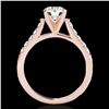 Image 2 : 1.45 ctw Certified Diamond Solitaire Ring 10k Rose Gold - REF-245A5N