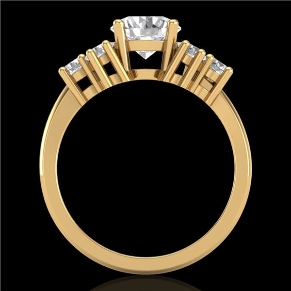 2.1 ctw VS/SI Diamond Solitaire Ring 18k Yellow Gold - REF-465X2A