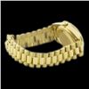 Image 4 : Rolex Men's 18K Yellow President, QuickSet, Diamond Dial & Diamond Bezel
