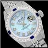 Image 1 : Rolex Men's Stainless Steel, QuickSet, Diam Dial & Diam/Sapphire Bezel