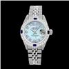 Image 2 : Rolex Men's Stainless Steel, QuickSet, Diam Dial & Diam/Sapphire Bezel