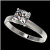 Image 1 : 1 ctw Certified VS/SI Quality Cushion Cut Diamond Ring 10k White Gold - REF-243K2Y