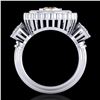 Image 3 : 2.62 ctw Intense Fancy Yellow Diamond Art Deco Ring 18k White Gold - REF-290W9H