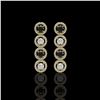 Image 1 : 3.84 ctw Black & Diamond Micro Pave Earrings 18K Yellow Gold - REF-259Y2X