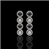 Image 1 : 3.84 ctw Black & Diamond Micro Pave Earrings 18K White Gold - REF-259W2H