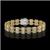 Image 2 : 13.54 ctw Oval Diamond Bracelet 18K Yellow Gold - REF-1529G6W