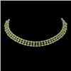 Image 1 : 37.97 ctw Peridot & Diamond Necklace 10K White Gold - REF-427F3M