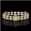 Image 2 : 15.95 ctw Citrine & Diamond Bracelet 14K White Gold - REF-263A6N