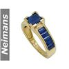 Image 1 : 1.00 ct Sapphire & Diamond Ring 14kt Gold USGL