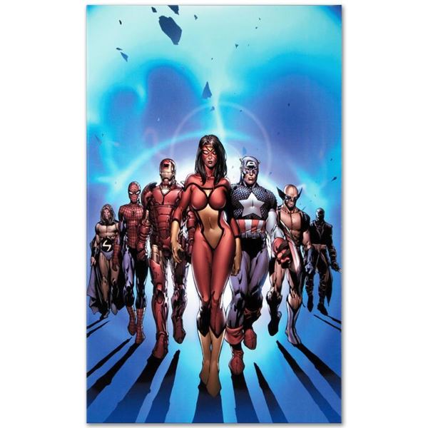 Marvel Comics "New Avengers #7" Numbered Limited Edition Giclee on Canvas by Dav