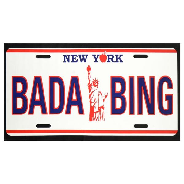 Steve Kaufman (1960-2010), "Bada Bing" Hand Pulled Limited Edition Silkscreen on