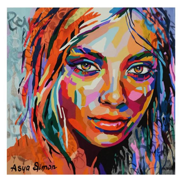 Asya Simon, Limited Edition on Canvas, Numbered and Hand Signed with Letter of A