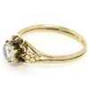 Image 4 : Antique 14kt Yellow and White Gold 0.30 ctw Diamond Solitaire Ring