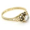 Image 5 : Antique 14kt Yellow and White Gold 0.30 ctw Diamond Solitaire Ring