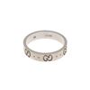 Image 1 : Gucci White Gold Icon Ring US 6.5/It