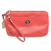 Image 1 : Coach Pink Park Leather Turnlock Wristlet Clutch