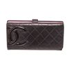 Image 1 : Chanel Black Leather Long Tab Wallet