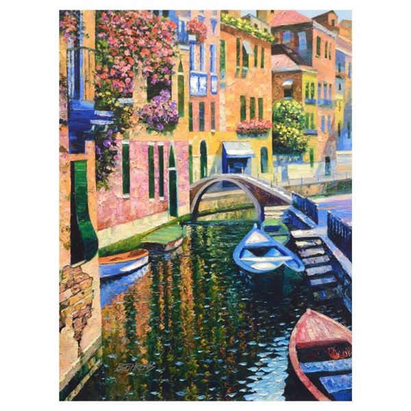 Howard Behrens (1933-2014), "Romantic Canal" Limited Edition on Canvas, Numbered