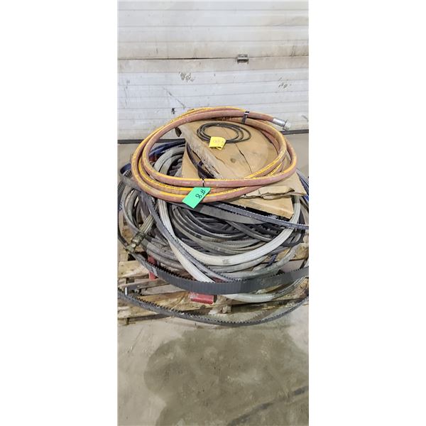 SKID OF ASSORTED STEAM HOSE, BELTS AND MISC LOCATED IN FORT MCMURRAY