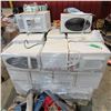 Image 1 : SKID OF ASSORTED MICROWAVES QTY 26- UNTESTED